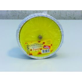 FIACCOLA CITRON.PARTY ALLUM.DIAM.16,5 X 3 PZ.