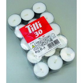 CANDELA TEALIGHT 4 ORE   X 30 PZ.