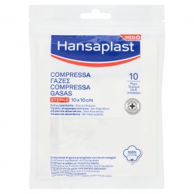 HANSAPLAST COMPRESSA GARZA 10X10CM 10PZ