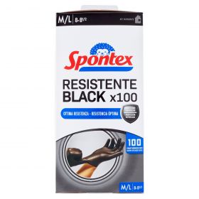 GUANTI SPONTEX BLACK VITRILE M/L PZ.100