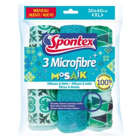 PANNO MICORFIBRE MOSAIK SPONTEX X 3