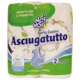 NOI&VOI CARTA CUCINA 2 ROTOLI ECOLABLE