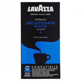 CAPSULA CAFFE'LAVAZZA COMP.NESPR.DECAF.RICCO X10