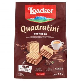 WAFERS LOACKER QUADR.GR220 ESPRESSO