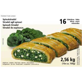 STRUDEL SPINACI FETTE PAN GR.160