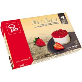 MINI TORTINI MOUSSE YOGURT FRAGOLE PAN GR.110