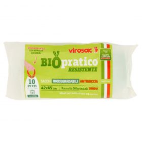 SACCOPRATICO BIOD.C/MAN.X10 42X45 VIROS.