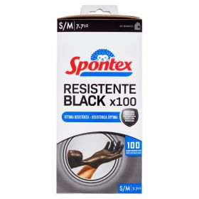 GUANTI SPONTEX BLACK VITRILE S/M PZ100