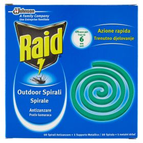 RAID SPIRALI ANTIZANZARE X10PZ