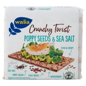 GALLETTA WASA POPPY SEED  & SEA SALT GR.245