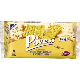 CRACKERS GRAN PAVESI RISO INTEGR. E CURCUMA GR.280