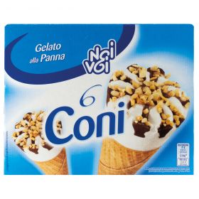 NOI&VOI GELATO CONI PANNA X6 GR450