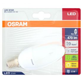 LAMP.LED STAR CLASSIC B40 WW E 14 BLI
